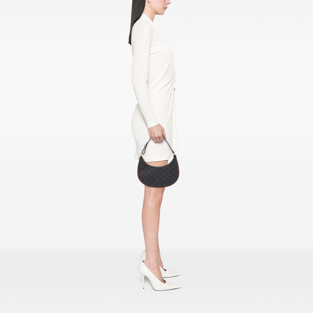 Pre-Loved Celine Medium Triomphe Coated Canvas Ava Shoulder Bag - Picture 6 of 6